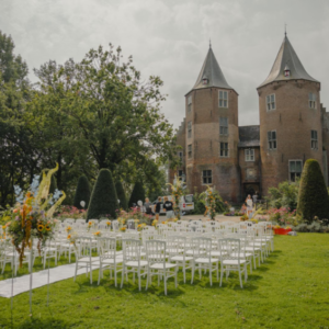 Nazomerbruiloft bij Kasteel Dussen setting