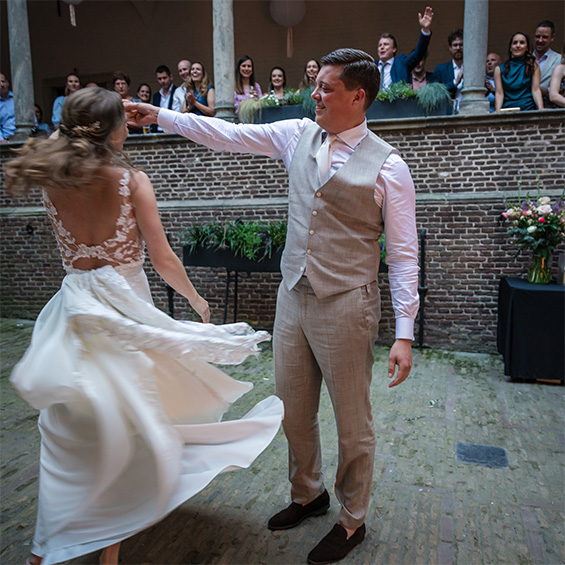 Fotoshoot bruidspaar Kasteel Dussen